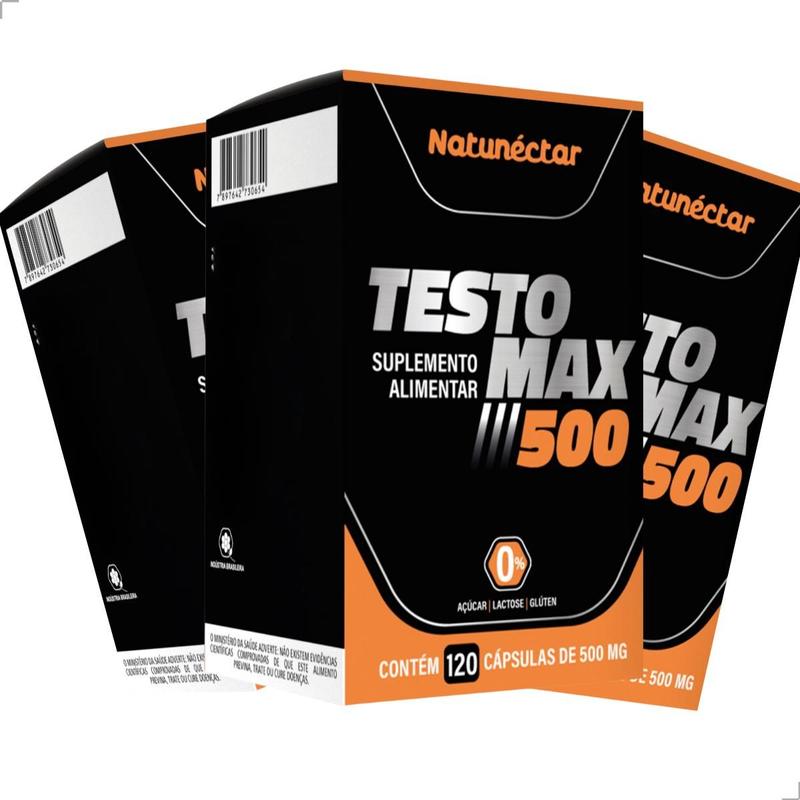 Kit 3 Potes Testomax Suplemento Alimentar Natural Puro 100