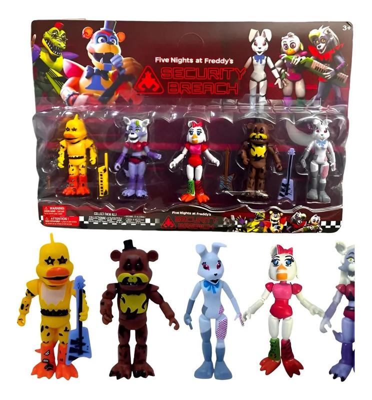 Kit 5 Bonecos Animatronics Five Nights At Freddys - NEIDE