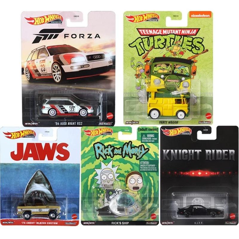 Kit 5 Hot Wheels Premium Real Riders Original 1magnus - Carrinhos