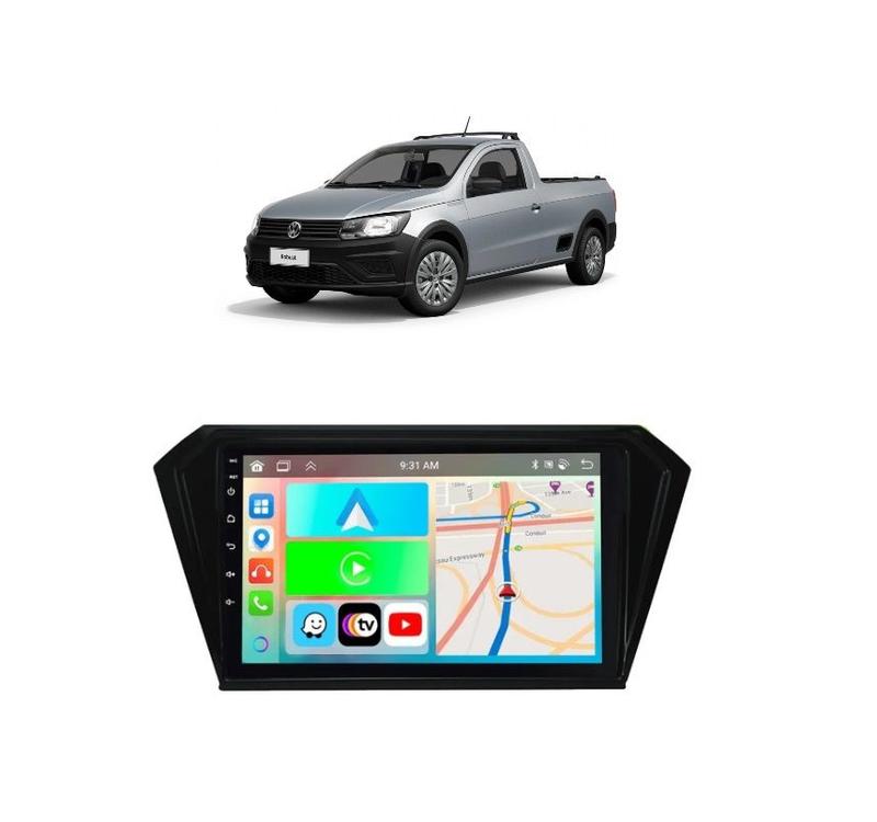 Kit Multimídia Saveiro 20 21 22 23 24 25 Robust 9 Pol Android