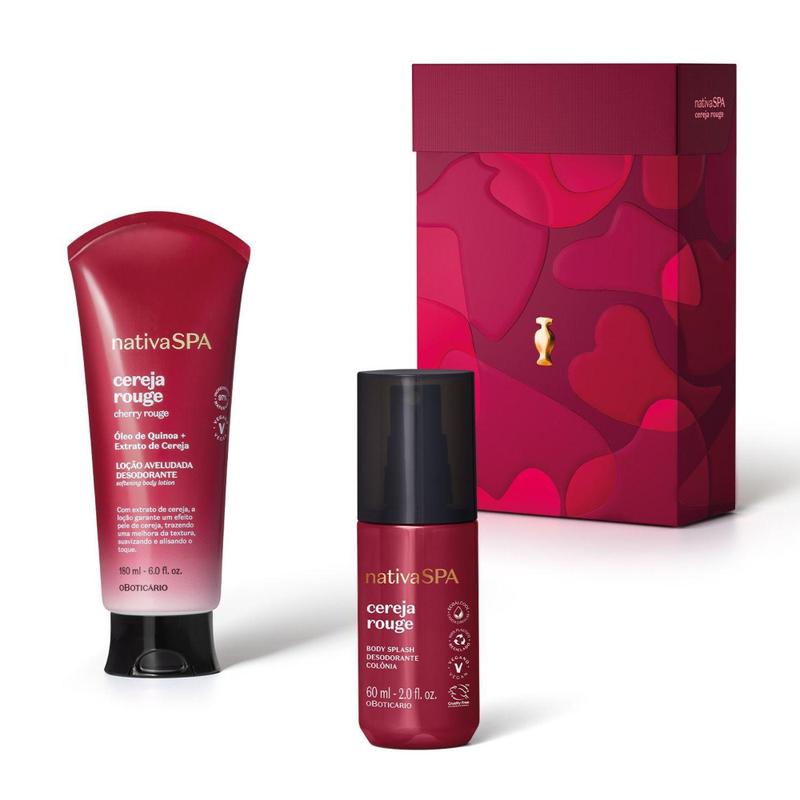 Kit Presente Dia Dos Namorados Nativa Spa Cereja Rouge (2 Itens