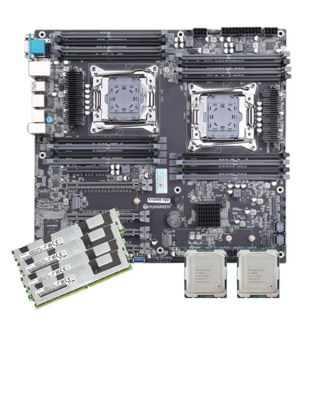 Kit Servidor Dual Xeon X99 X10x99-16d E5 2682 V4 256gb - HUANANZHI