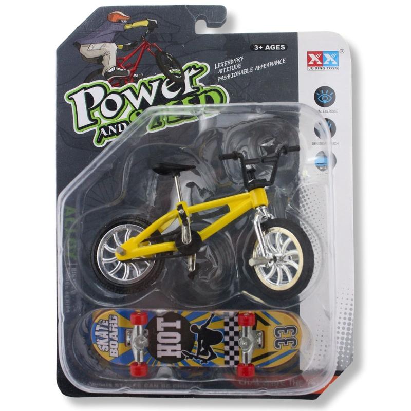 Kit Skate de dedo com Bicicleta de Dedo Power And Speed - Msb