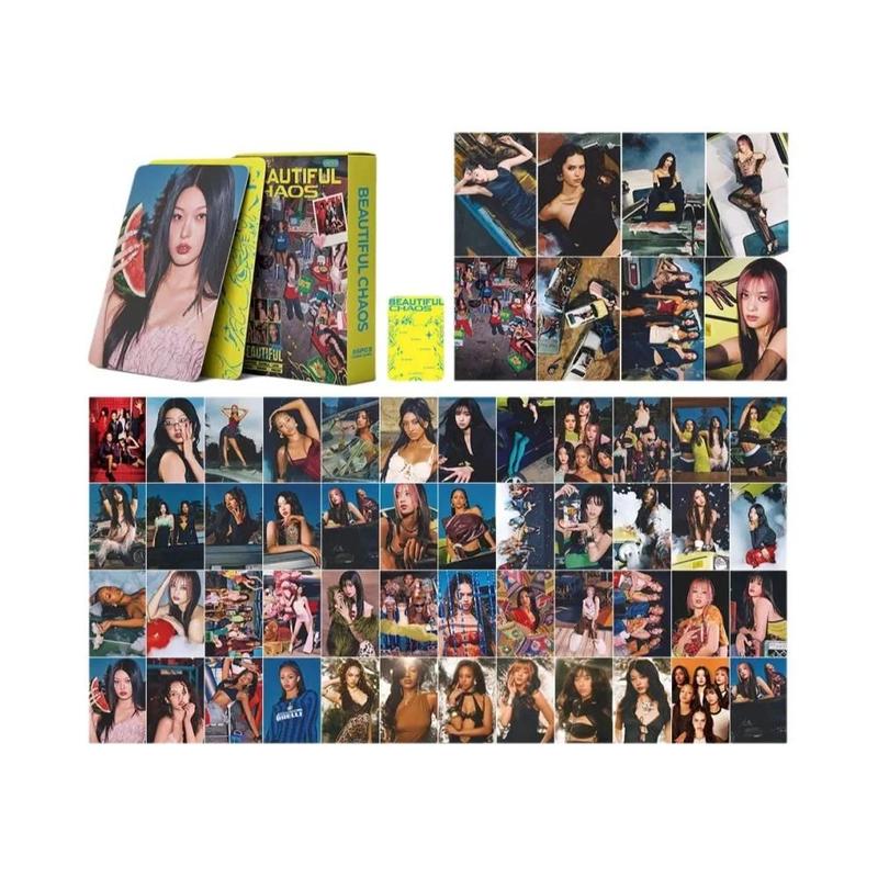 Kpop KATSEYE 55Pcs/Set Cartões Lomo Daniela Yoonchae Lara Sophia