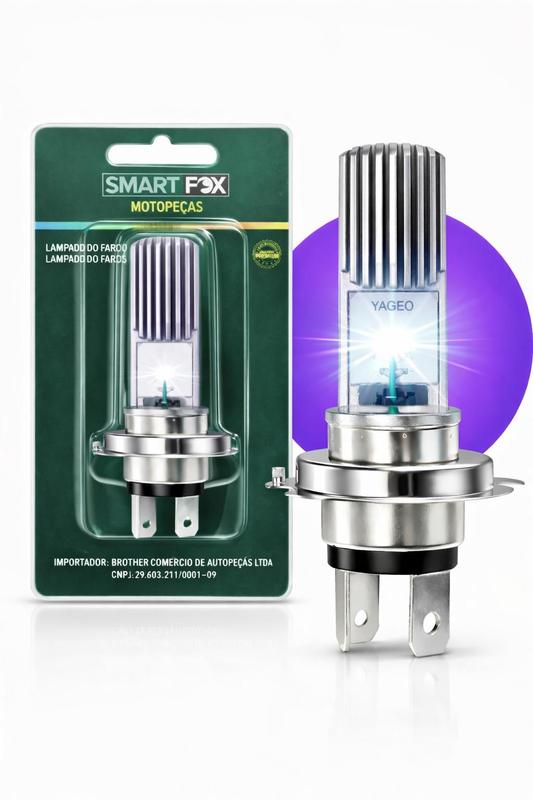 Lampada Farol Led Moto Efeito Xenon 8000k Cg Titan 150 E 160 H4