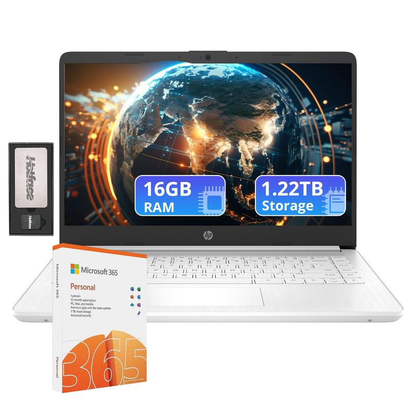 Laptop HP Flagship 14 HD 16 GB de RAM 1,22 TB de armazenamento Win
