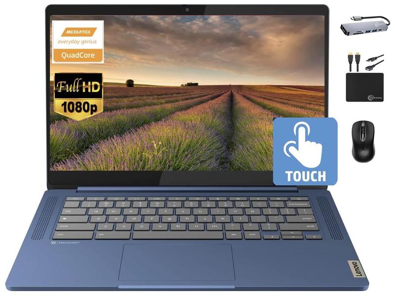 Laptop Lenovo Chromebook 2024 14 Touch 4 GB de RAM 128 GB de