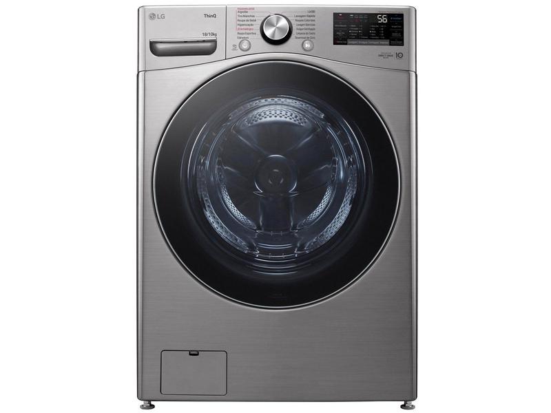 Lava e Seca LG 18kg WD18SV2S6BA.ASSGBRS Água Fria Inox Look - Lava
