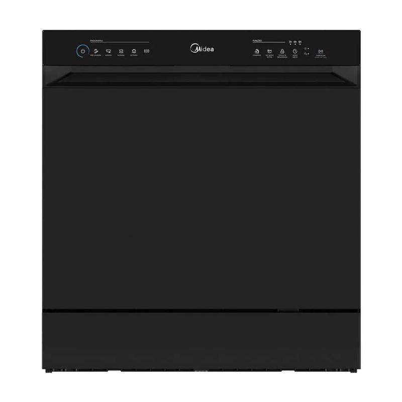 Lava-Louças Midea 8 Serviços Touch Plus Preta