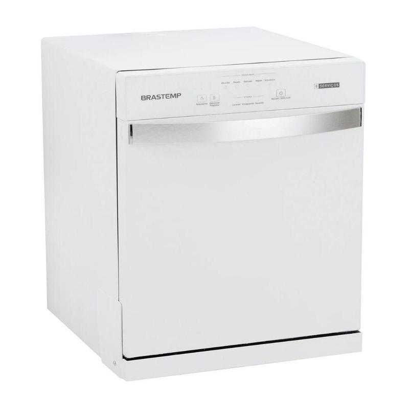 Lava Louças de Bancada Brastemp BLF08BB 8 Serviços com Painel Digital Branco Bivolt