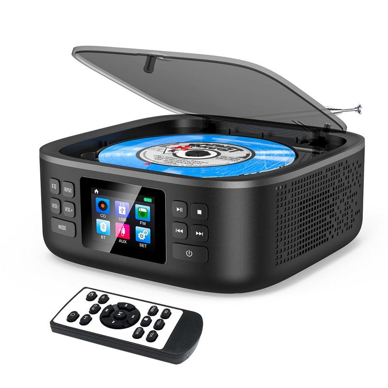 Leitor de CD Portátil Bluetooth HOVOYNN - Boombox para Desktop