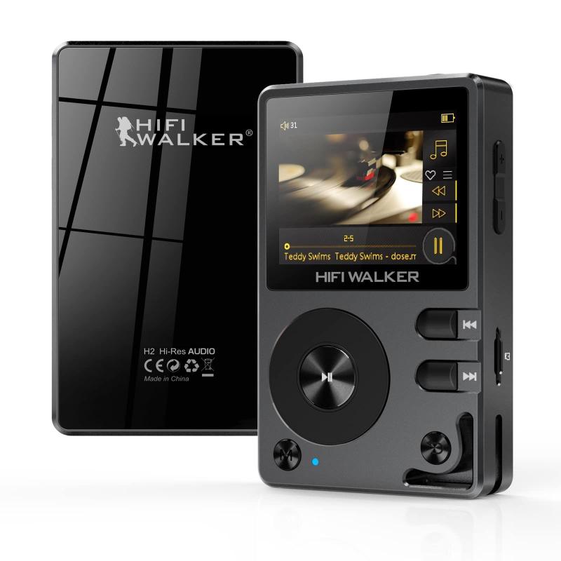 HIFI WALKER H2 音楽プレーヤー Leitor MP3 HIFI WALKER H2 HiFi Bluetooth 64 GB com suporte de 256