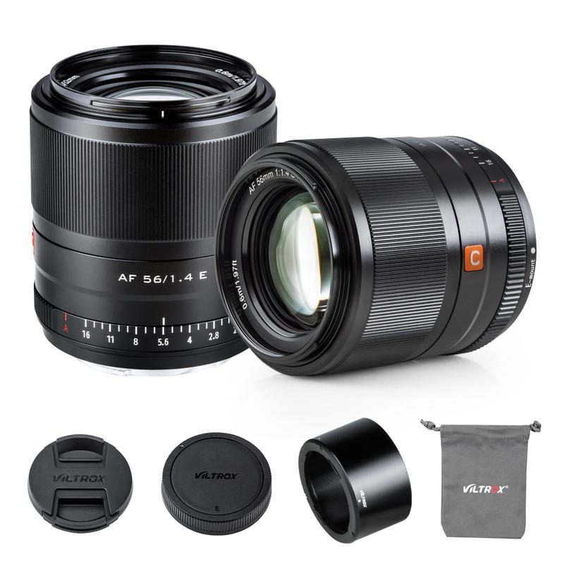 Lente VILTROX 56mm F1.4 com foco automático APS-C para montagem