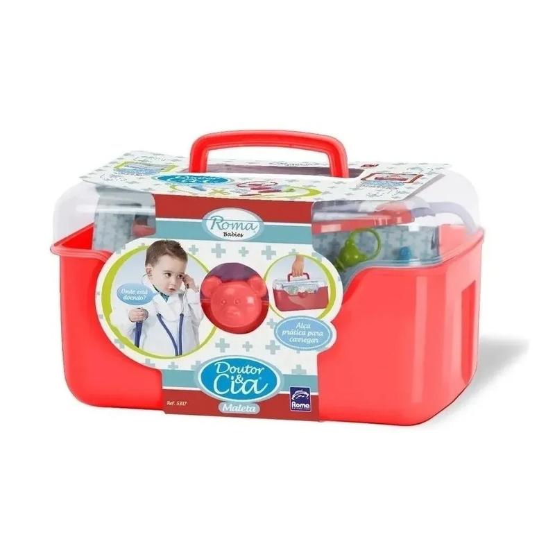 Maleta Médico Doutor E Cia Vermelho 5317 - Roma - Kit Médico