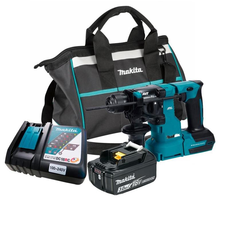 Martelete Rotativo 18V DHR183Z Com Bateria 3Ah Makita Bolsa