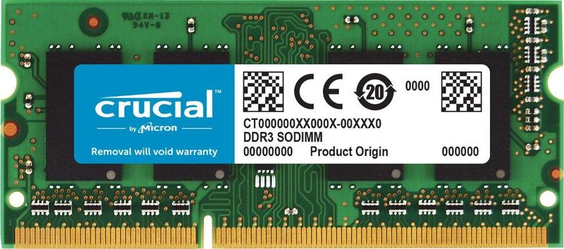 Memória Crucial 16 GB DDR3L 1600 MHz SODIMM 204 pinos - Memória