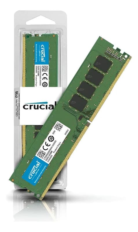 Memória Desktop DDR4 uDIMM Crucial 16GB DDR4 3200 Mhz CL22