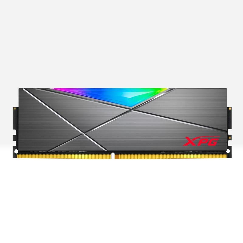 Memória RAM XPG Spectrix D50 RGB, 8GB, 3200MHz, DDR4, CL16, Cinza