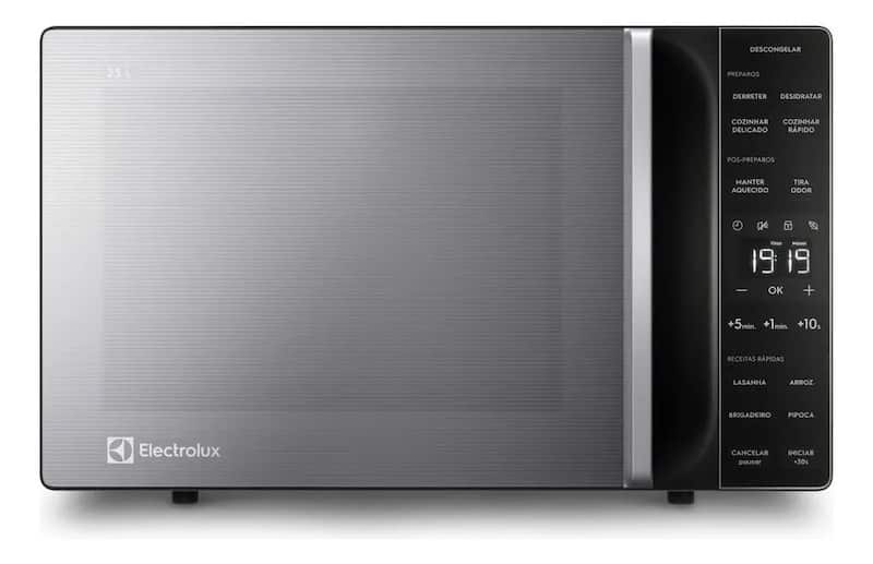 Microondas electrolux 23l efficient me23s prata 110v
