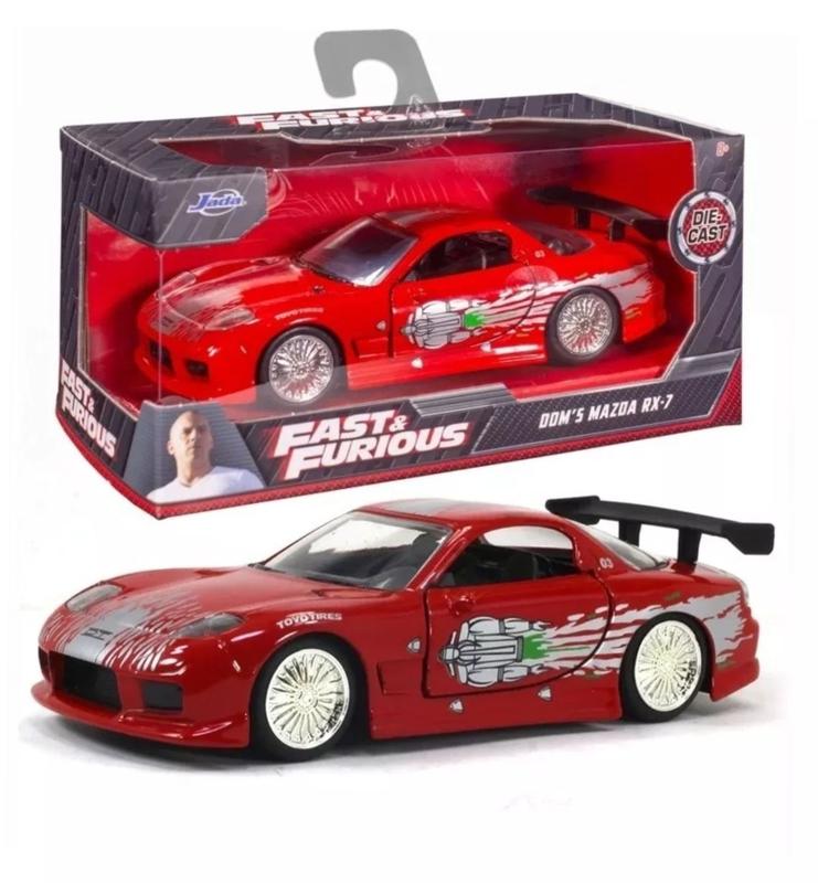 Miniatura Carro Mazda RX-7 Dom's - Velozes e Furiosos 8 - 1:32