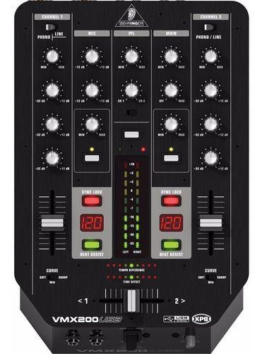 Mixer Para Dj Behringer Vmx200 Usb 2 Canais 110v O F E R T A