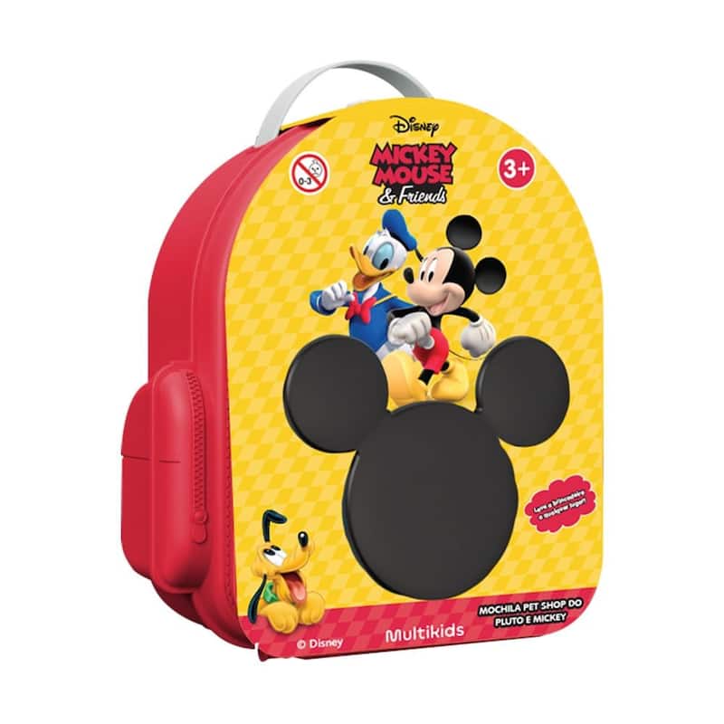 Mochila pet shop do pluto e mickey br2563 - MULTIKIDS - Mochila