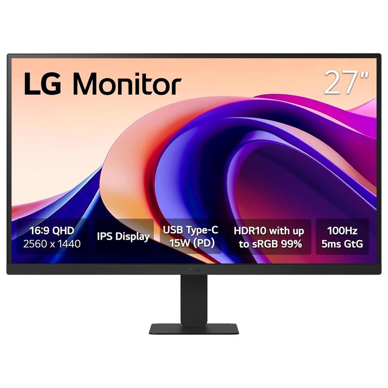 Monitor de computador LG 27U631A-B QHD de 27 polegadas (2560 x