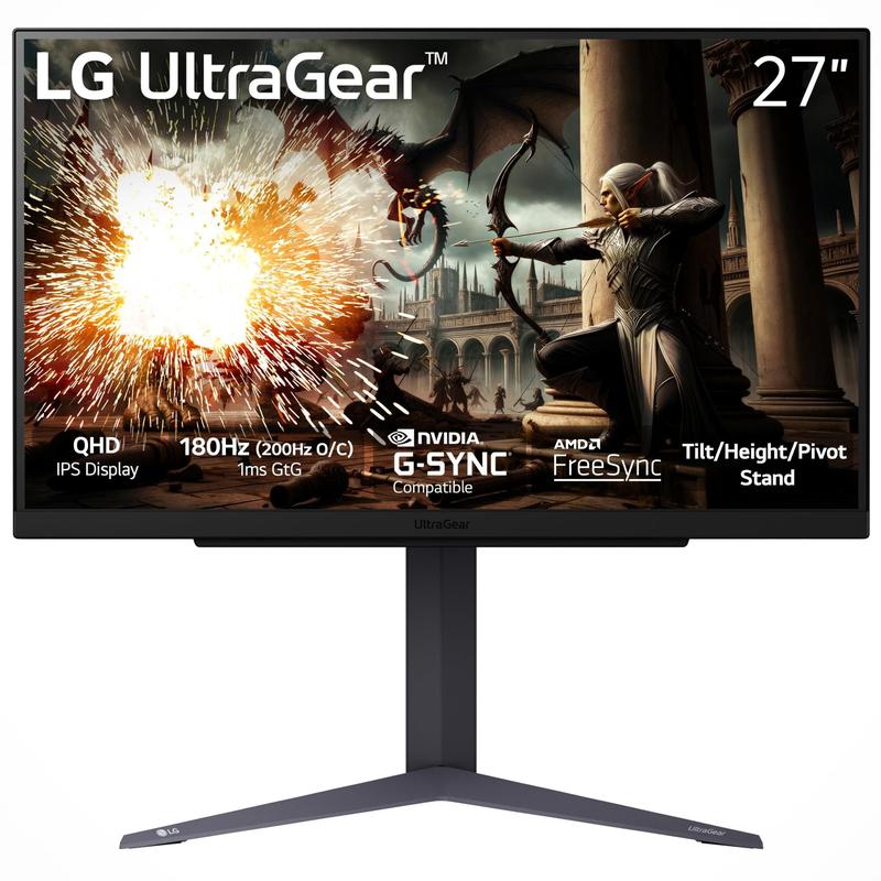 Monitor de jogos LG Ultragear QHD 27GS75Q-B 27