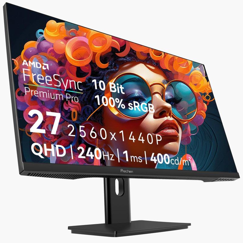 Monitor de jogos Prechen 27 polegadas 2K 240Hz QHD 2560x1440P