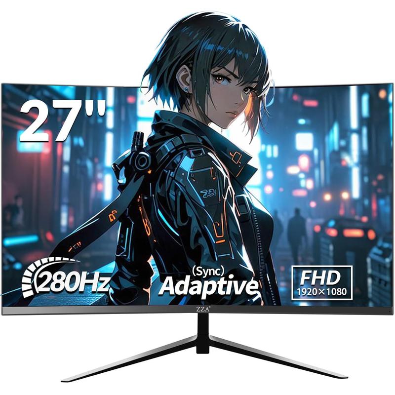 Monitor de jogos ZZA 27 polegadas 280 Hz 240 Hz 1080p 1 ms VRB
