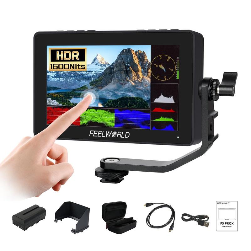 Monitor FEELWORLD F5 Pro X 5,5 polegadas 1600nits 4K-HDMI