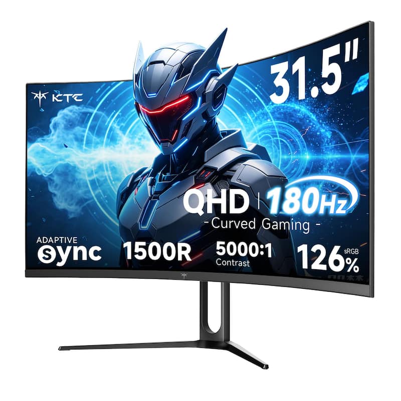 Monitor Gamer KTC 81cm 180Hz QHD Curvo H32S5 - Monitor para PC