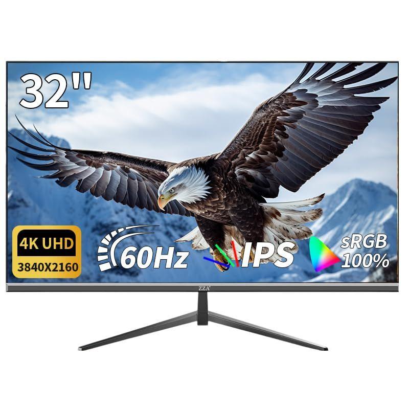 Monitor ZZA 4K UHD de 32 polegadas (3840 x 2160) IPS 60 Hz AMD