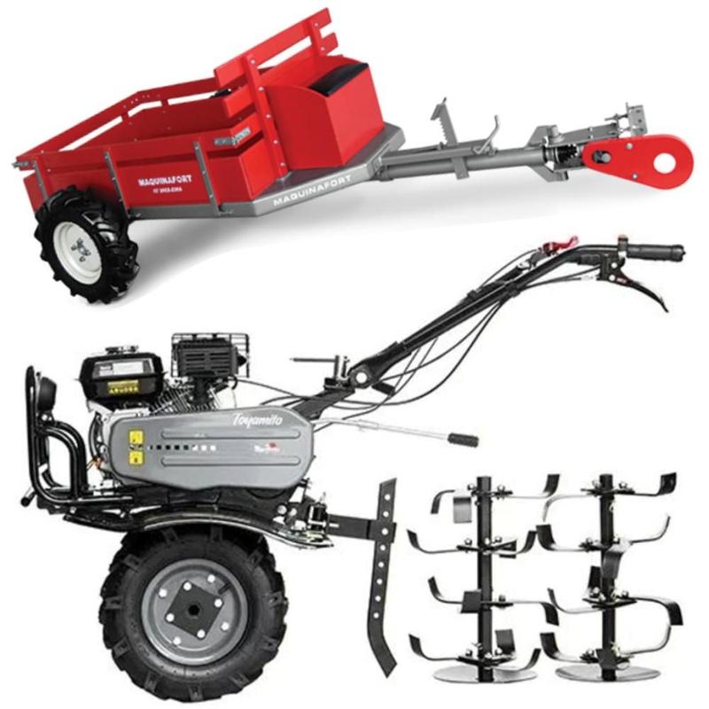 Motocultivador 4x4 Gasolina Toyama TT90RXP-U com Carreta