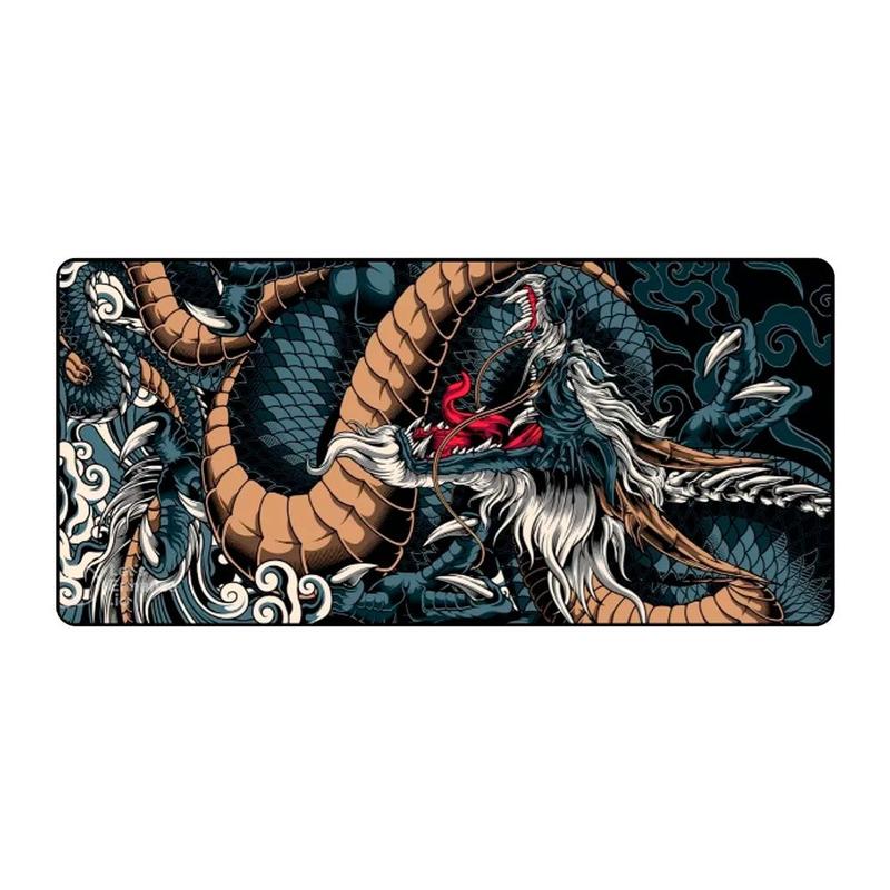 Mouse Pad Gamer Extra Grande Dragão Antiaderente 900x400 - EXBOM