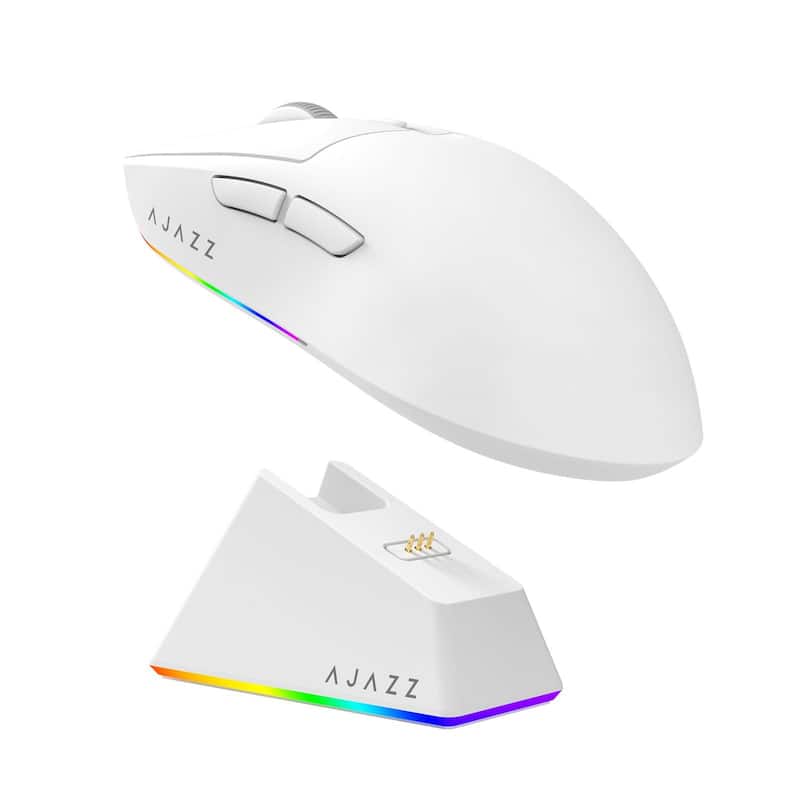 あっしー② Mouse para jogos MechLands AJAZZ AJ139 V2 MC 12.000 DPI branco