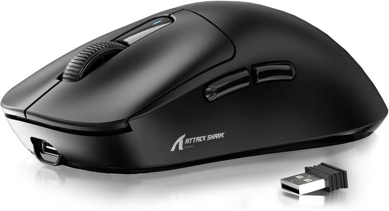 MOUSE GAMER SEM FIO ATTACK SHARK X3 PRETO - Miniatura 2