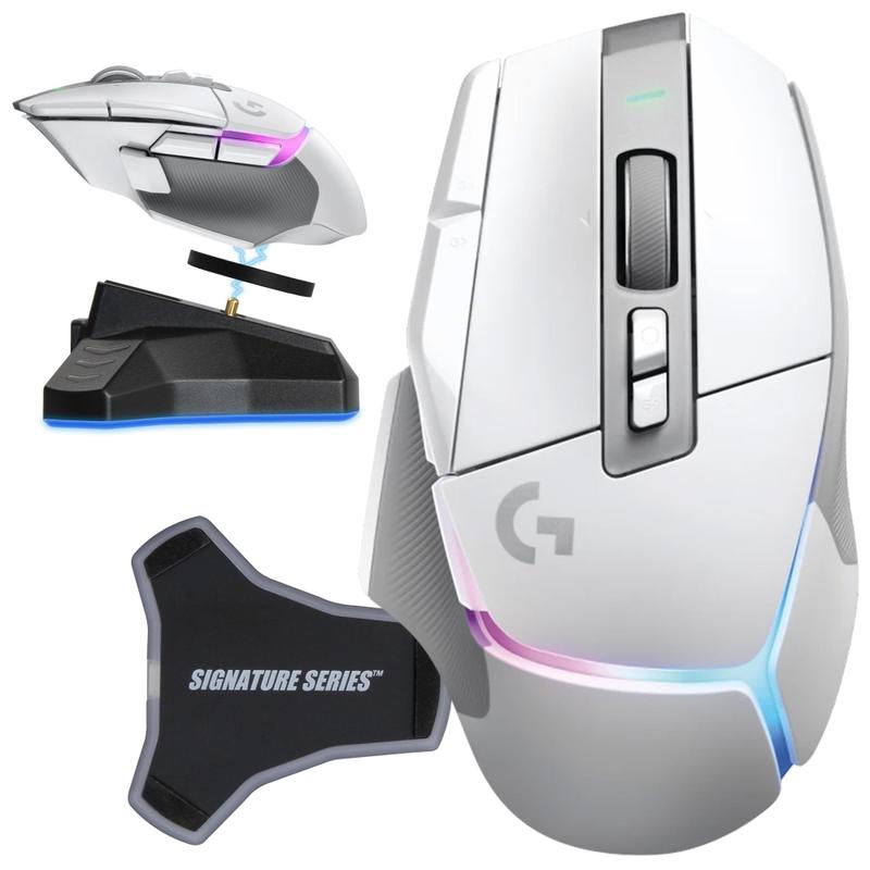 Mouse sem fio para jogos Logitech G502 X Plus Lightspeed White