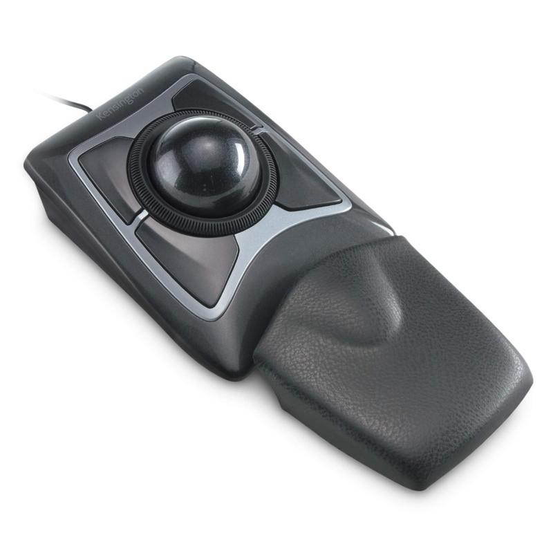 Mouse Trackball Kensington Expert K64325 - Preto e Prata - Kit