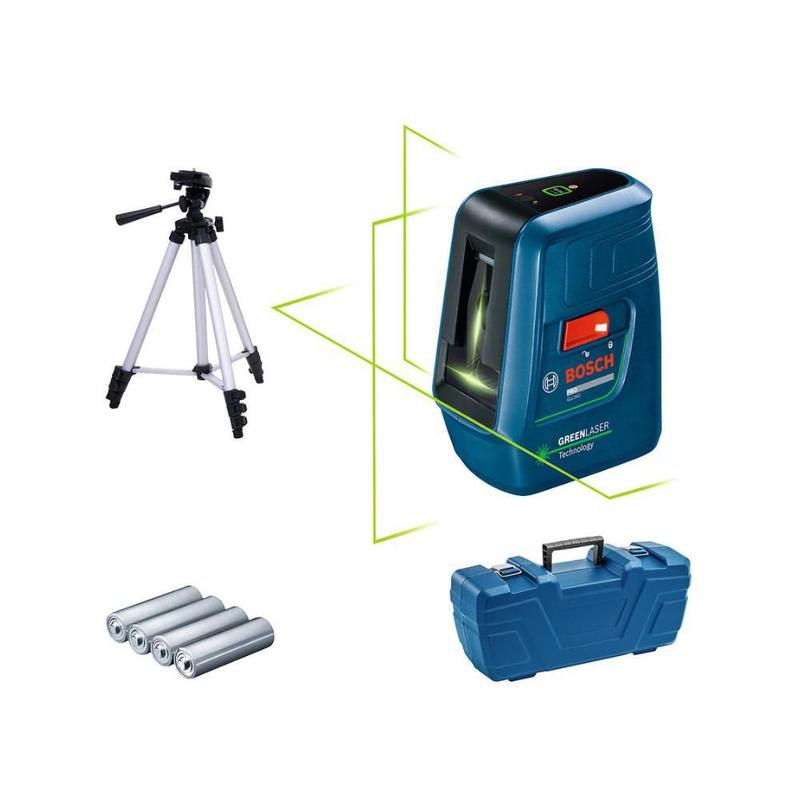 マンスールgee Nível a Laser Verde 20m GLL 3XG com Tripé e Maleta BOSCH - Nível a