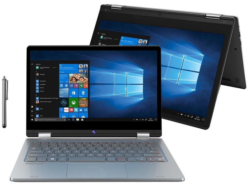Notebook 2 em 1 Positivo Duo C464C Intel Celeron - 4GB 64GB 11,6