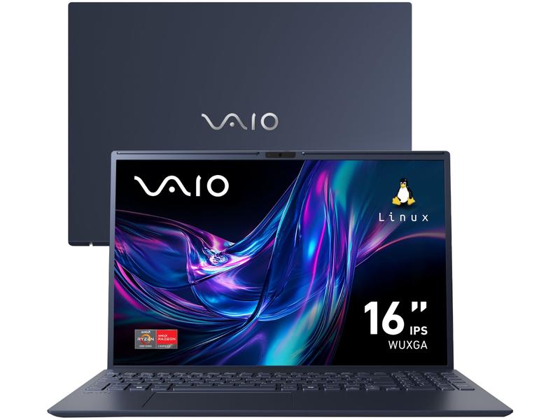 Notebook VAIO FE16 AMD Ryzen 5-5625U Linux 16GB RAM 512GB SSD 16