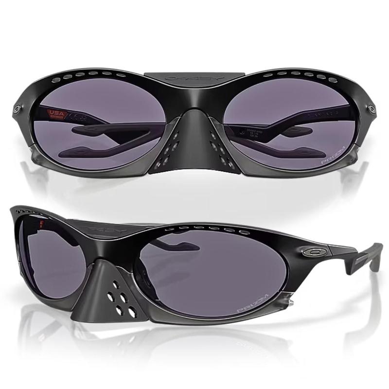Óculos De Sol Oakley Plantaris Prizm Grey Preto Fosco OO9437