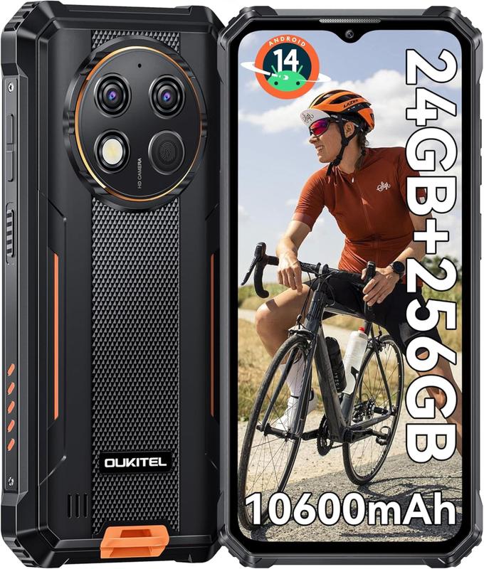 Oukitel G1, Celular Robusto, 256GB/24GB, Bateria 10600mAh, NFC
