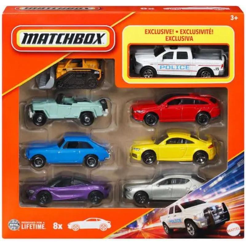 Pack Matchbox c/8 Miniatura Matchbox Exclusiva -1/64 - Mattel