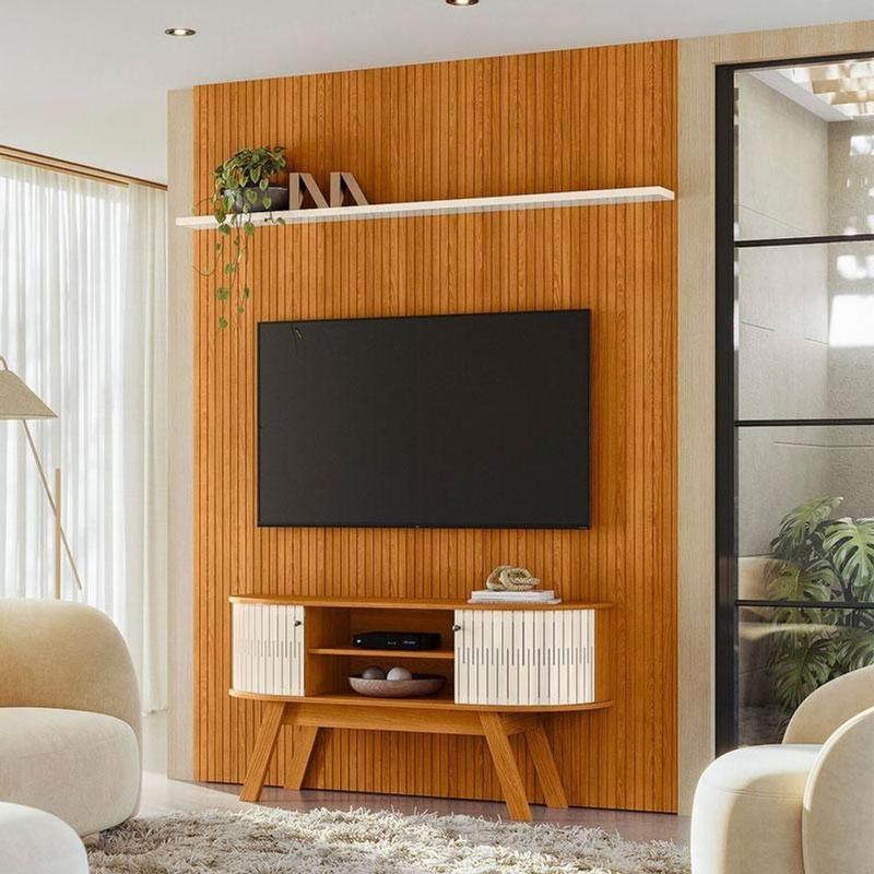 Painel Piso Teto New Interlagos Com Rack Bancada Atlanta New