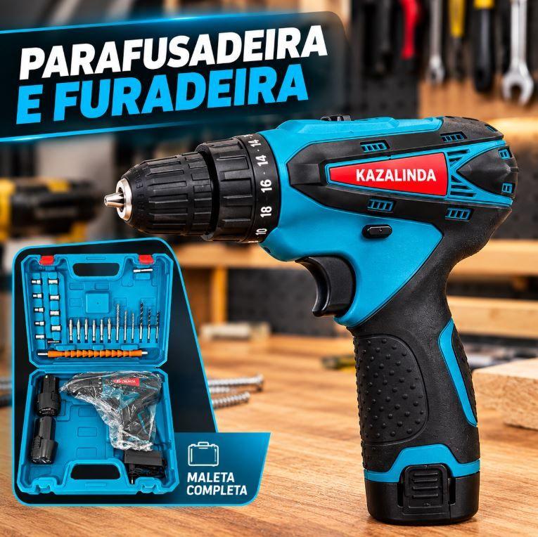 DKC クリッター プリズマ Parafusadeira 12V 45Nm 2 Baterias com Maleta Kazalinda