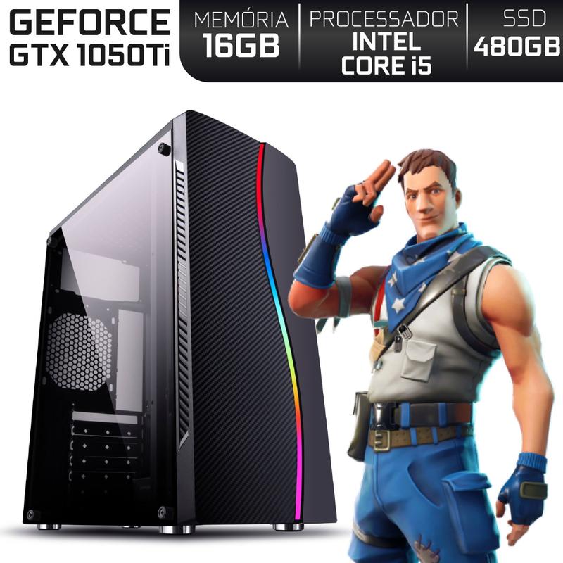 PC Gamer Intel Core i5 RAM 16GB Nvidia Geforce GTX 1050 Ti 4GB SSD