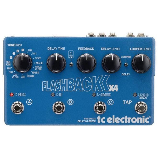 Pedal Delay para Guitarra TC Electronic Flashback X4 - Pedal de