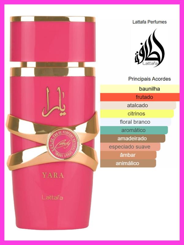 Perfume Árabe Feminino Yara Candy Edp 100ml Lattafa Original